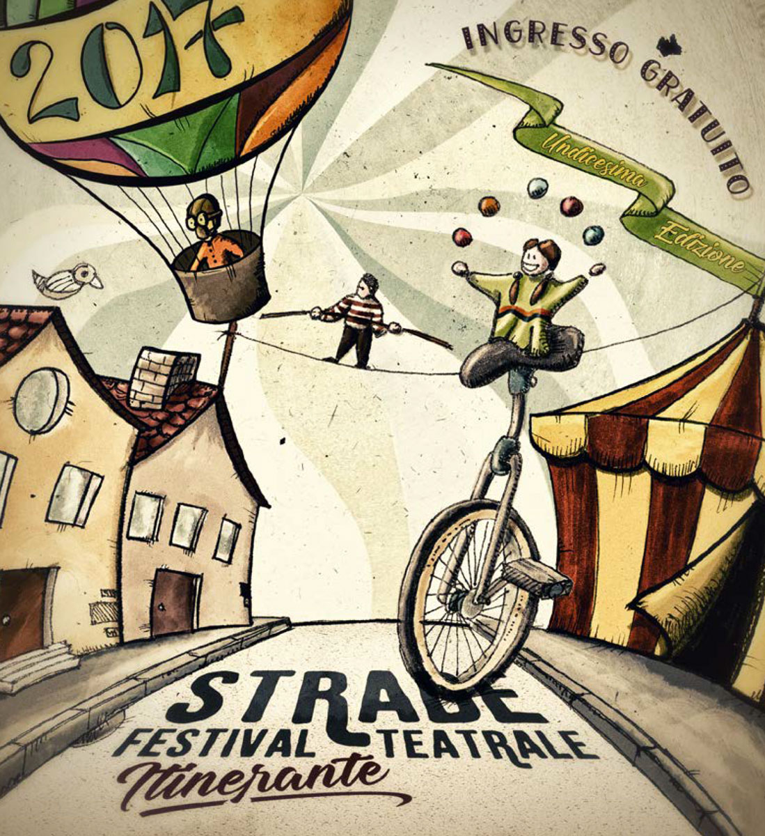 Copertina programma eventi La copertina del programma di Strade 2017